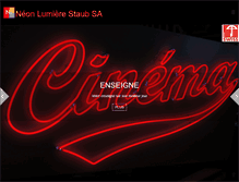 Tablet Screenshot of neonlumiere.ch